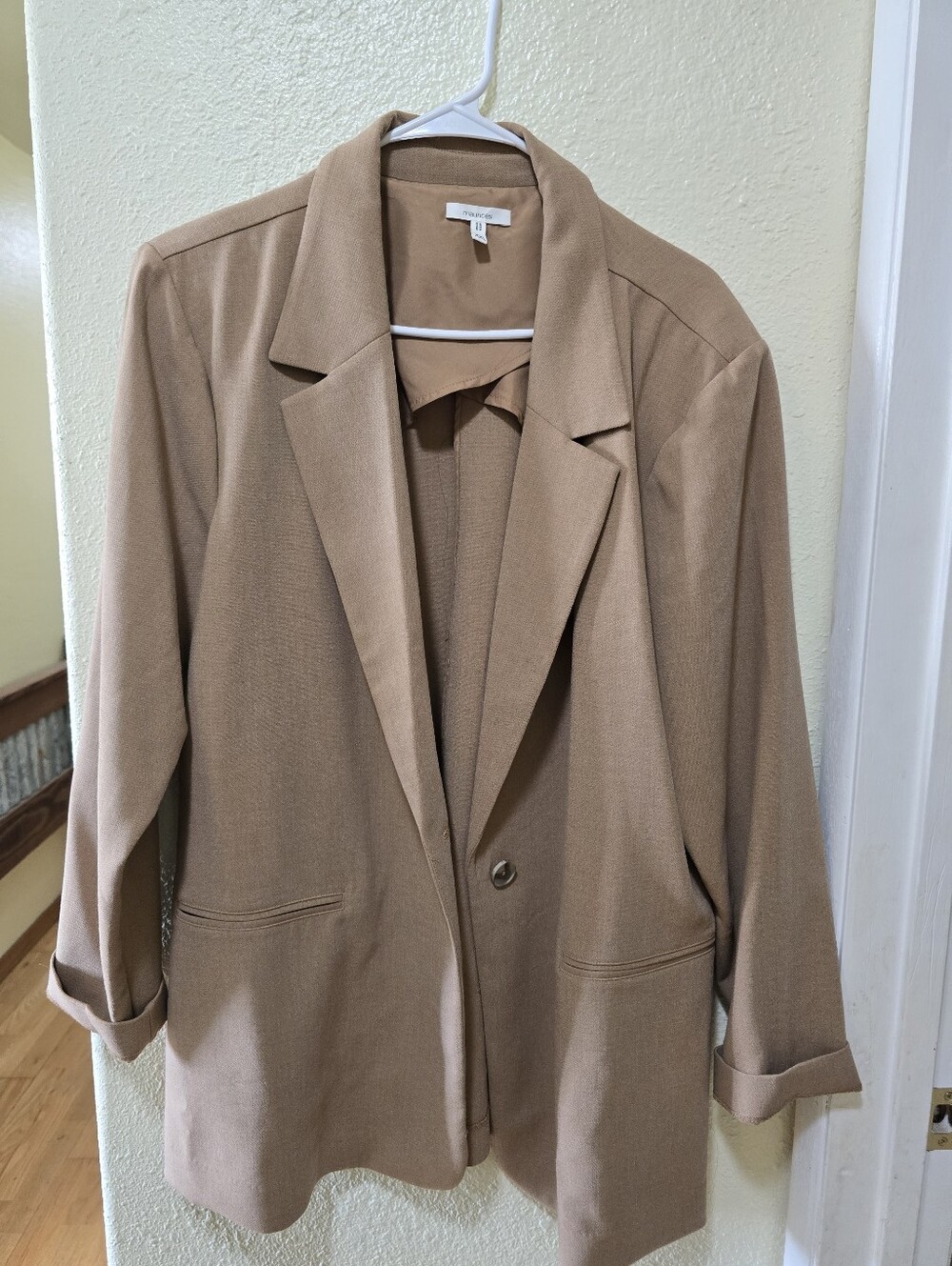 Maurices Camel Single-Button Blazer